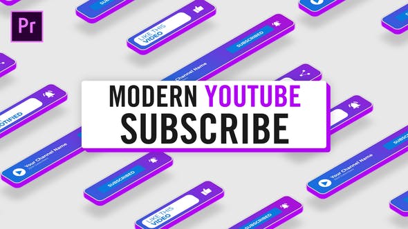 Videohive Modern Youtube Subscribe 33241185 Free Download