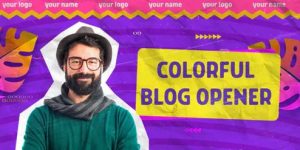 Videohive Colorful Blog Opener 34156613