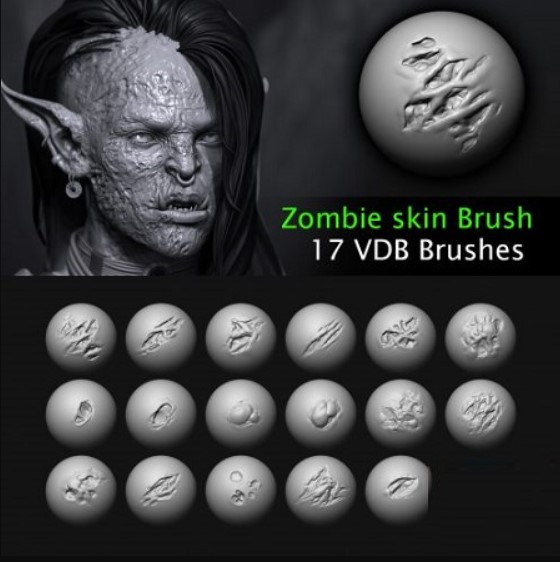 ArtStation Marketplace – Zombie skin VD Brushes