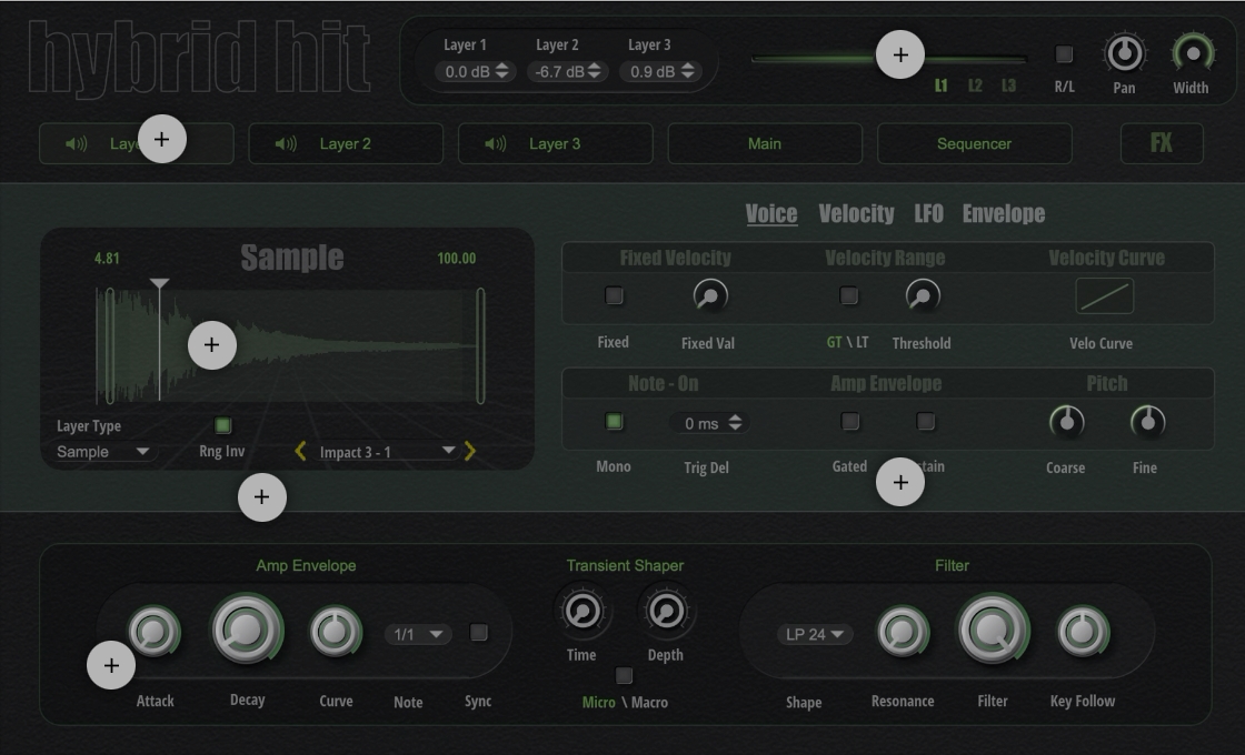 dvCompTools Hybrid Hit Content [Halion]