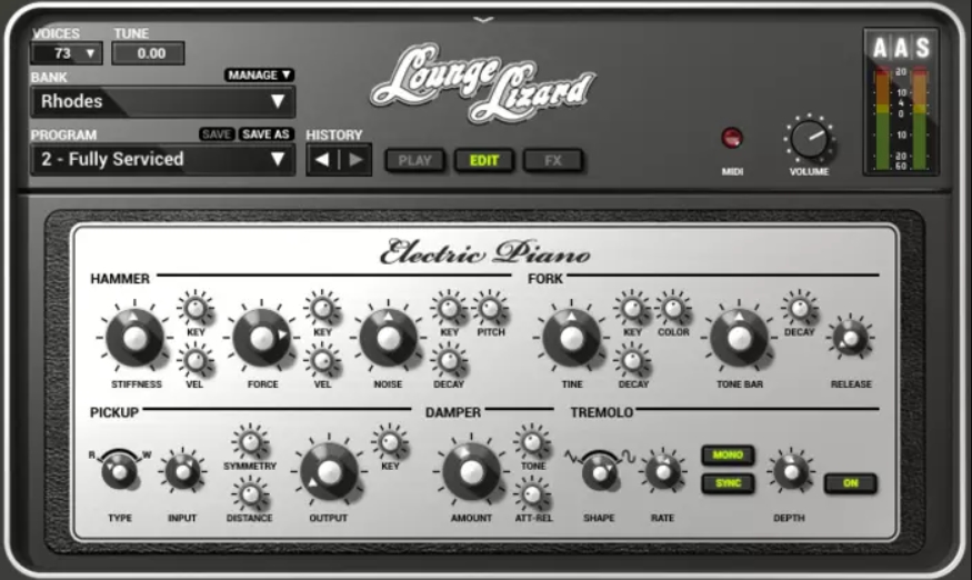 Applied Acoustics Systems Lounge Lizard EP-4 v4.4.2 [WiN, MacOSX]