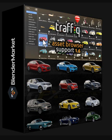 BLENDER MARKET – TRAFFIQ LIBRARY 1.6 BY POLYGONIQ