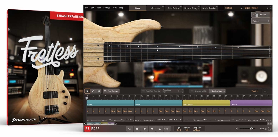 Toontrack Fretless EBX v1.0.2 [MacOSX]