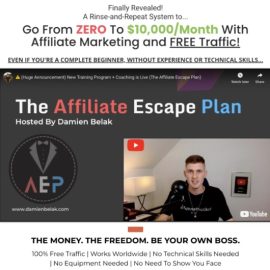 Damien Belak – The Affiliate Escape Plan Download 2023 (Premium)