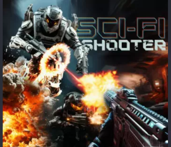 Epic Stock Media Scifi Shooter Game
